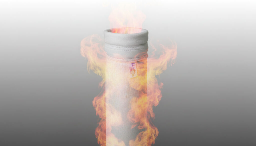 O filtro manga funciona com gases quentes